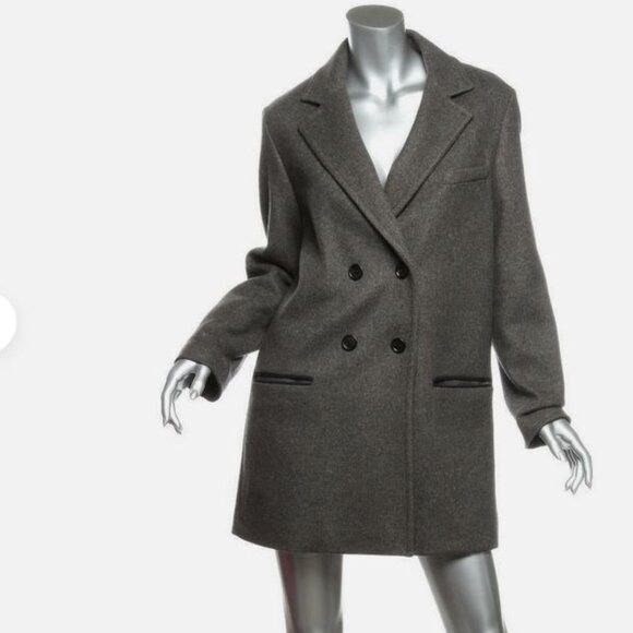 Isabel Marant X H&M Grey Wool Coat, Sz 10 - Picture 3 of 17